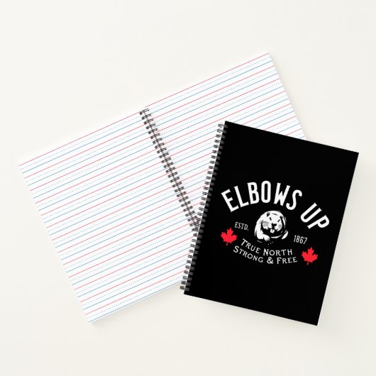 Elleboog Omhoog! Notitieboek (Binnen)