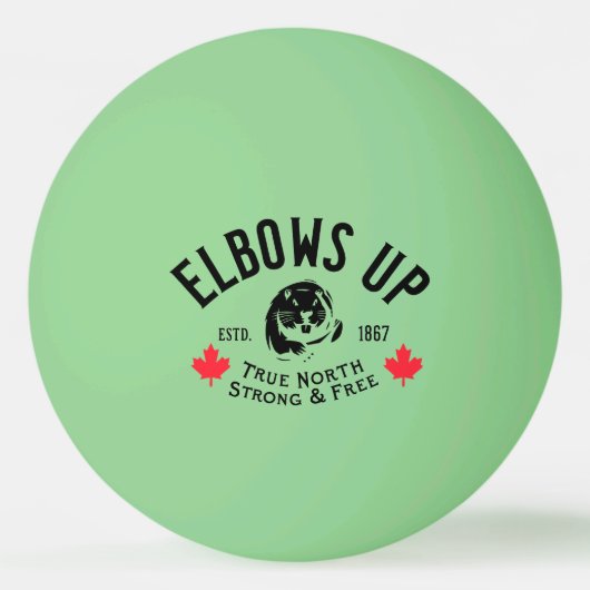 Elleboog Omhoog! Ping Pong Ballen (Achterkant)