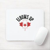 Elleboog omhoog sticker1 muismat (Met muis)