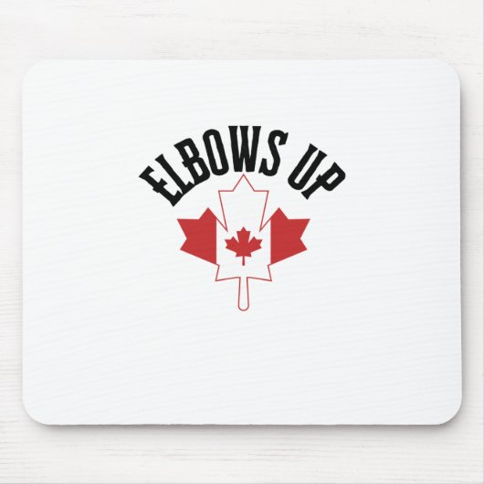 Elleboog omhoog sticker1 muismat (Voorkant)
