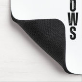 Elleboog omhoog sticker muismat (Hoek)
