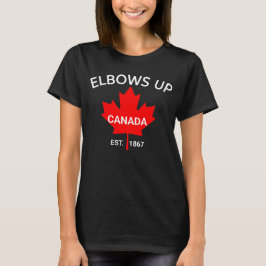Elleboog Omhoog T-shirt | Canada Sterk | Steun Can