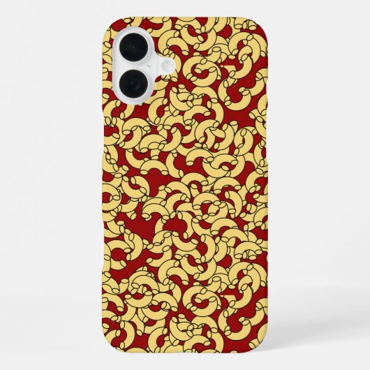 Elleboog pasta iPhone hoesje (Achterkant)