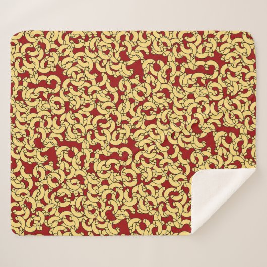 Elleboog Pasta Sherpa Deken (Voorkant (horizontaal))