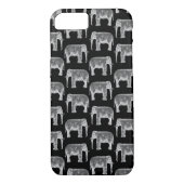 ellefant afdrukpatroon zwart-wit Case-Mate iPhone case (Achterkant)