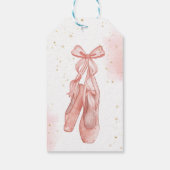 Ellegant Ballet roze Dank u Cadeaulabel (Achterkant)