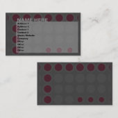 elleien : maroon : visitekaartje (Voorkant / Achterkant)