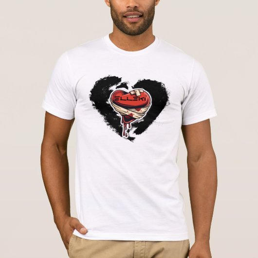 Elleki Black Hearted T-shirt (Voorkant)