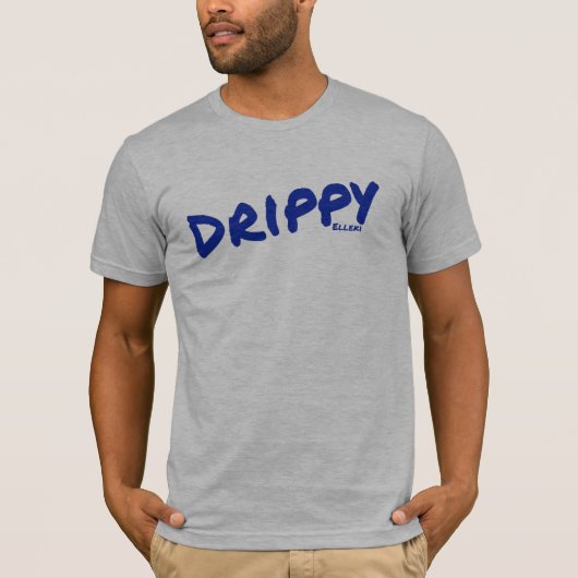 Elleki Drippy (blauw) T-shirt (Voorkant)