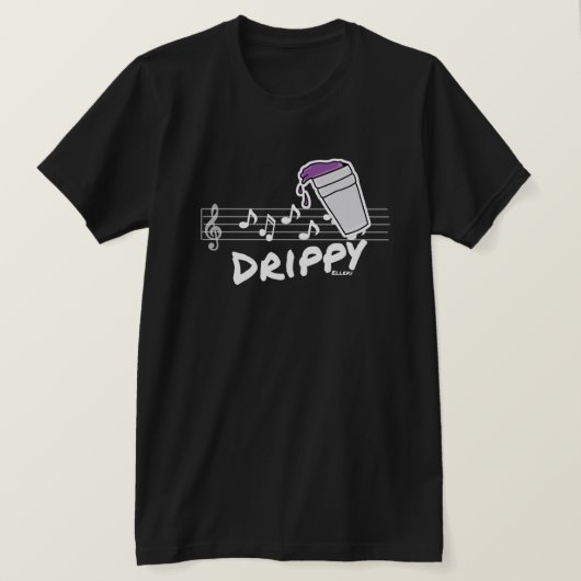 Elleki Drippy Cup T-Shirt (wit) (Design voorkant)