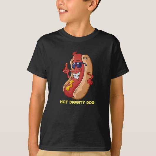 Elleki Hot Diggity Dog T-shirt (Voorkant)