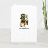 Ellen Clapsaddle: De Jongen van de hulst met Feestdagen Kaart (Achterkant)