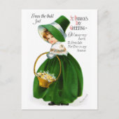 Ellen Clapsaddle's St. Patrick's Day Girl Briefkaart (Voorkant)