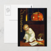 Ellen H. Clapsaddle: A Thrilling Halloween Briefkaart (Voorkant / Achterkant)