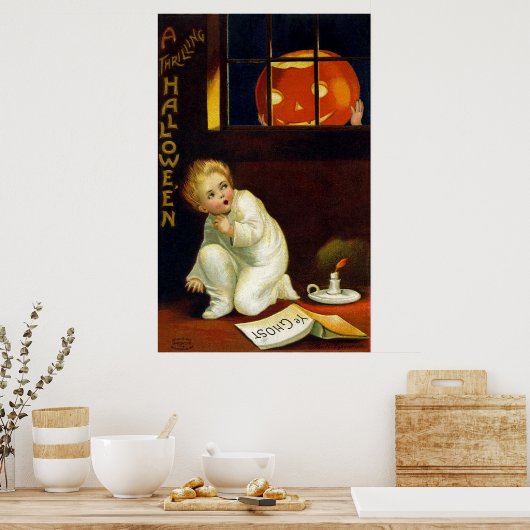 Ellen H. Clapsaddle: A Thrilling Halloween Poster (Keuken)