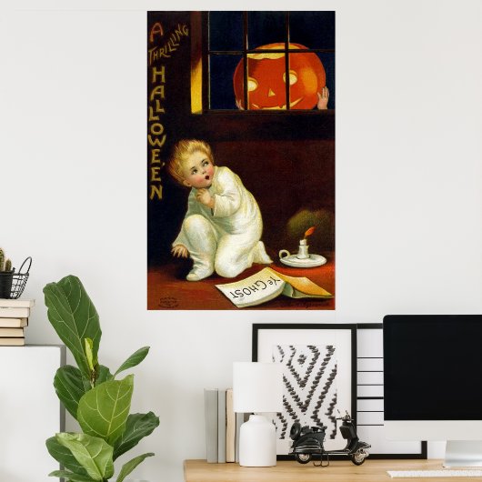 Ellen H. Clapsaddle: A Thrilling Halloween Poster (Thuiskantoor)
