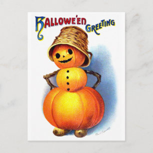Ellen H. Clapsaddle: Funny Pumpkin Character Briefkaart