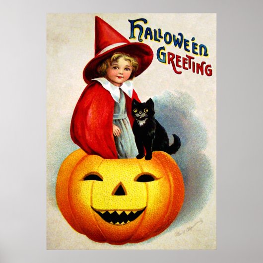 Ellen H. Clapsaddle: Getuige in Jack O'Lantern Poster (Voorkant)