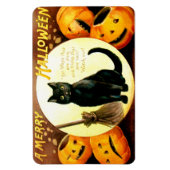 Ellen H. Clapsaddle: Halloween Cat Magneet (Verticaal)