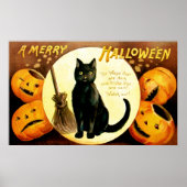 Ellen H. Clapsaddle: Halloween Cat Poster (Voorkant)
