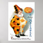 Ellen H. Clapsaddle: Halloween Harlequin Poster (Voorkant)