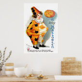 Ellen H. Clapsaddle: Halloween Harlequin Poster (Keuken)