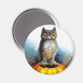 Ellen H. Clapsaddle: Halloween Uil Magneet (Voorkant / Achterkant)