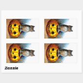 Ellen H. Clapsaddle: Halloween Uil Rechthoekige Sticker (Vel)