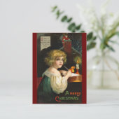 Ellen H. Clapsaddle - Het schrijven van Christmas  Feestdagenkaart (Staand voorkant)