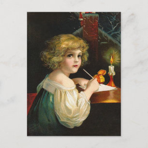 Ellen H. Clapsaddle - Het schrijven van Christmas Feestdagenkaart