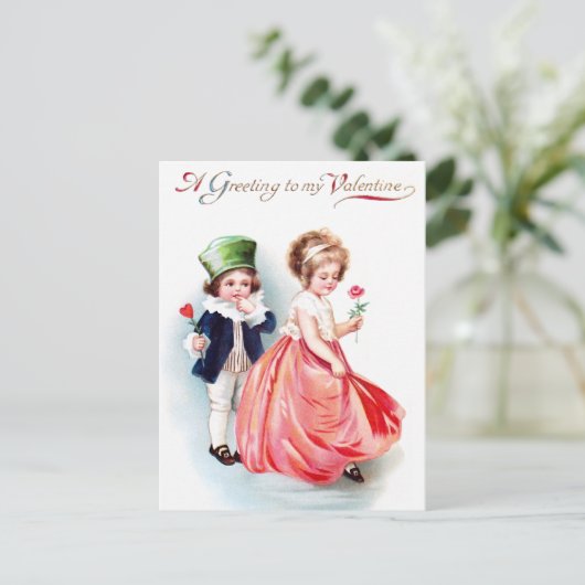 Ellen H. Clapsaddle: Ik hou van mijn liefde Briefkaart (Staand voorkant)