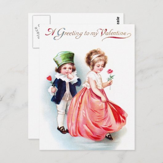 Ellen H. Clapsaddle: Ik hou van mijn liefde Briefkaart (Voorkant / Achterkant)