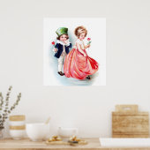 Ellen H. Clapsaddle: Ik hou van mijn liefde Poster (Keuken)