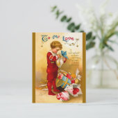 Ellen H. Clapsaddle: Ik stuur mijn hart Briefkaart (Staand voorkant)