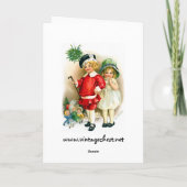 Ellen H. Clapsaddle: Jongen en meisjes met speelgo Feestdagen Kaart (Achterkant)