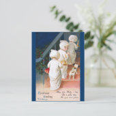 Ellen H. Clapsaddle: Kerstavond Toddler Girls Feestdagenkaart (Staand voorkant)