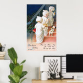 Ellen H. Clapsaddle: Kerstavond Toddler Girls Poster (Thuiskantoor)