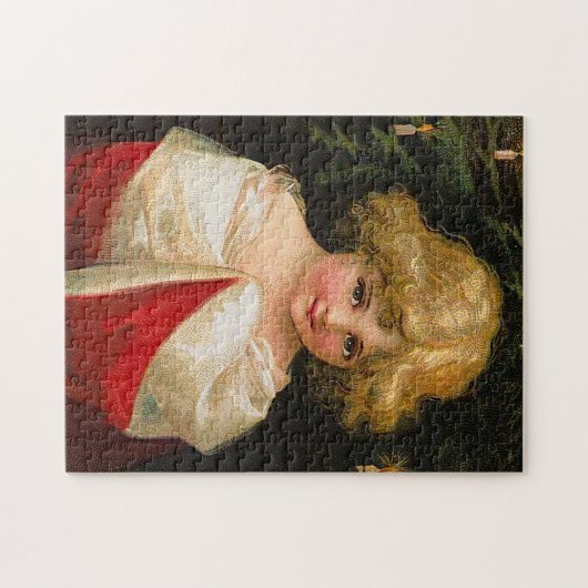 Ellen H. Clapsaddle - Kerstmeisje Legpuzzel (Horizontaal)