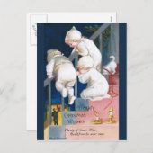 Ellen H. Clapsaddle: Kerstmiskleuters Feestdagenkaart (Voorkant / Achterkant)