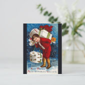 Ellen H. Clapsaddle - Kerstwinkelpeuter Feestdagenkaart (Staand voorkant)