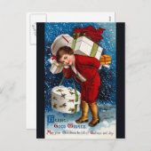 Ellen H. Clapsaddle - Kerstwinkelpeuter Feestdagenkaart (Voorkant / Achterkant)