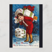 Ellen H. Clapsaddle - Kerstwinkelpeuter Feestdagenkaart (Voorkant)