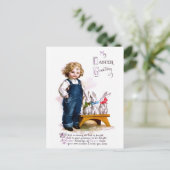 Ellen H. Clapsaddle: Kind met boomknollen Briefkaart (Staand voorkant)