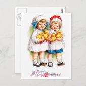 Ellen H. Clapsaddle: Kinderen met een deklaag Briefkaart (Voorkant / Achterkant)