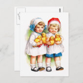 Ellen H. Clapsaddle: Kinderen met een deklaag Briefkaart (Voorkant / Achterkant)