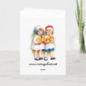 Ellen H. Clapsaddle: Kinderen met Eendjes Feestdagen Kaart (Achterkant)