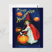 Ellen H. Clapsaddle: Kleine heks Briefkaart (Voorkant / Achterkant)