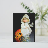 Ellen H. Clapsaddle: Little Girl met Candle Briefkaart (Staand voorkant)