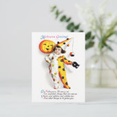 Ellen H. Clapsaddle: Little Halloween Harlequin Briefkaart (Staand voorkant)