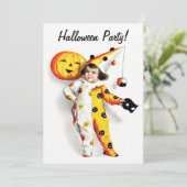 Ellen H. Clapsaddle: Little Halloween Harlequin Kaart (Staand voorkant)
